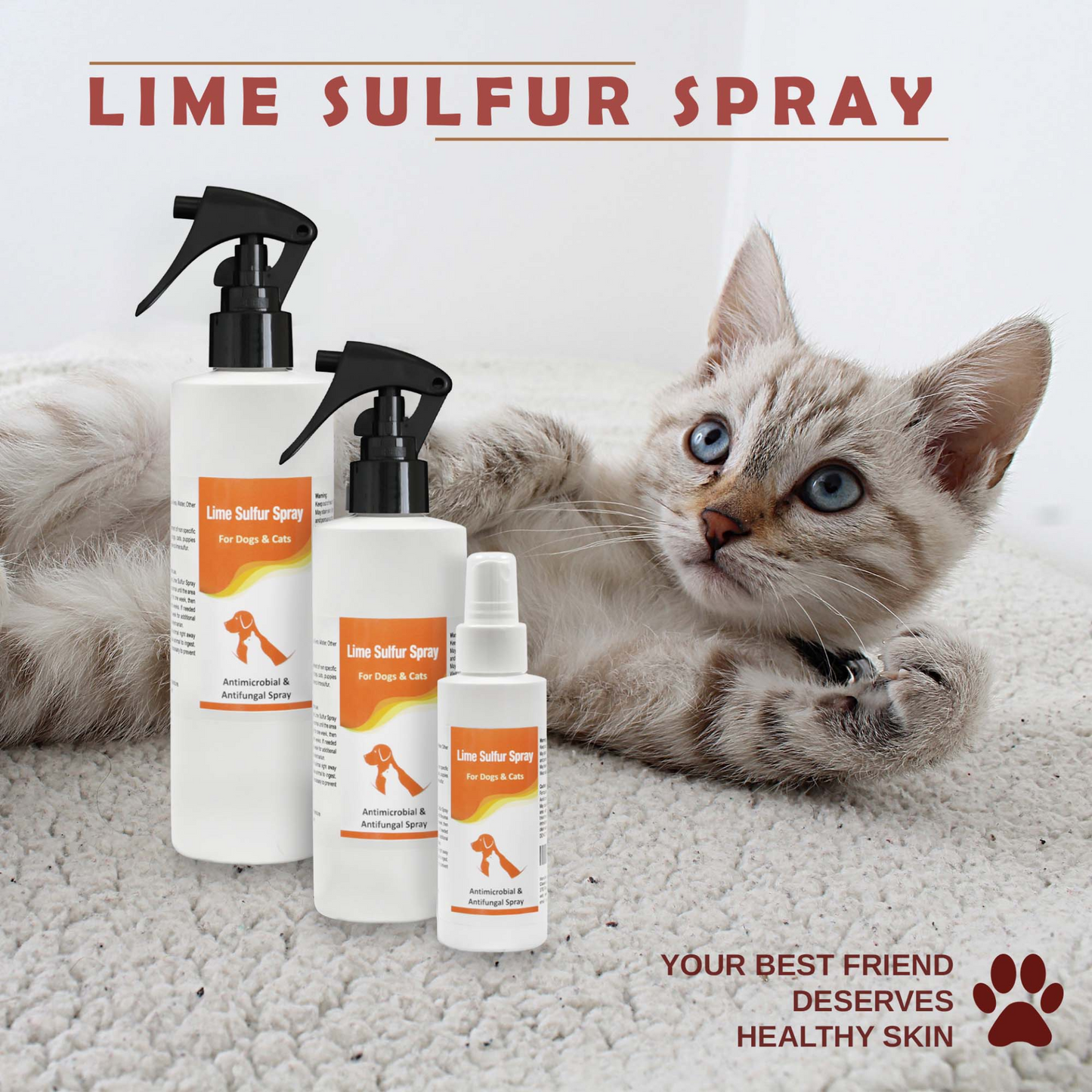 Lime Sulfur Pet Shampoo and Spray