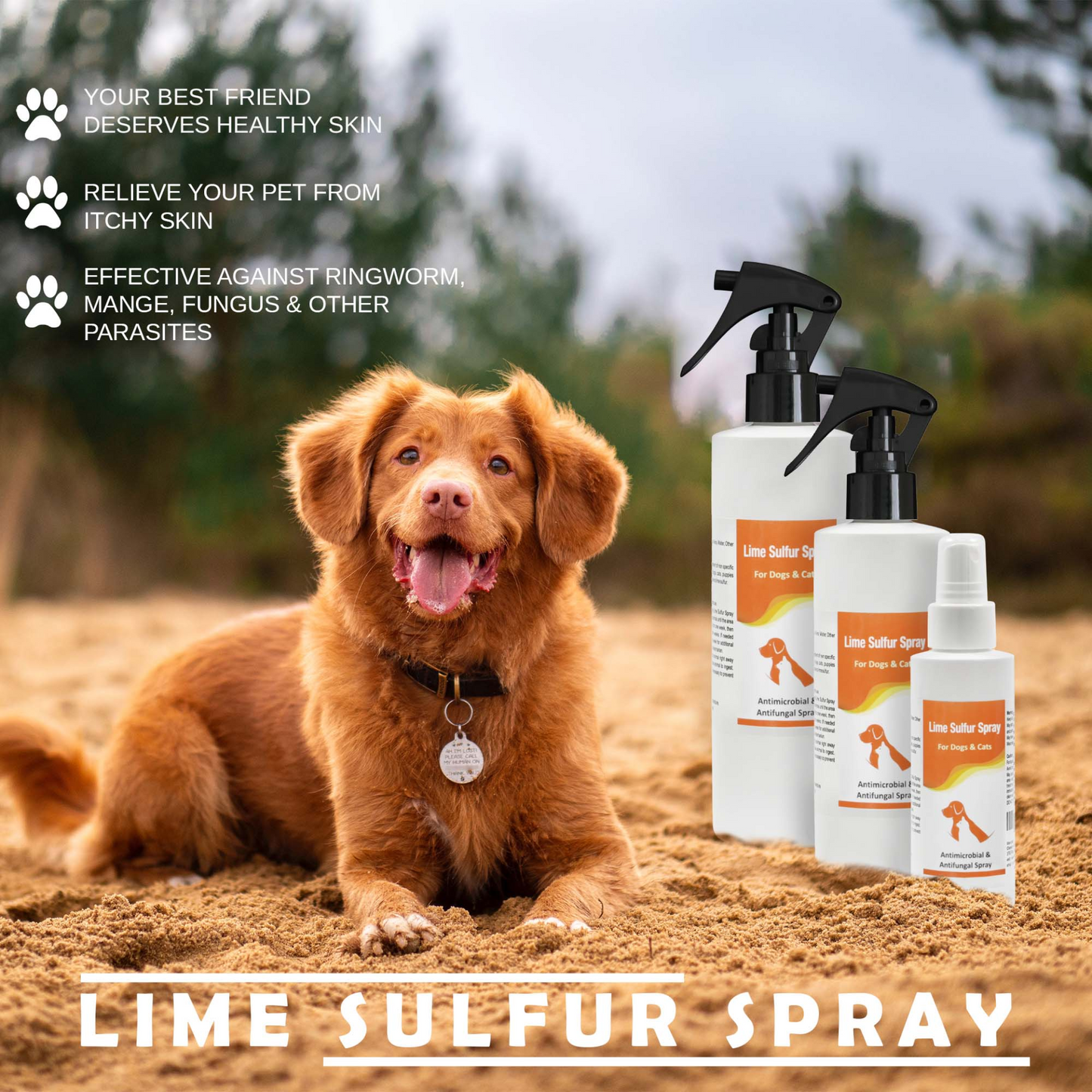 Lime Sulfur Pet Shampoo and Spray