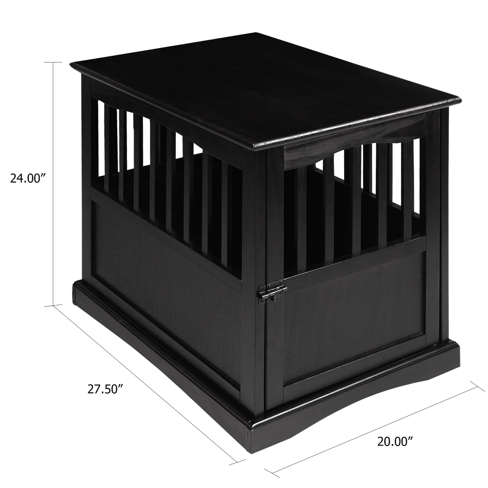 Pet Crate End Table - Black