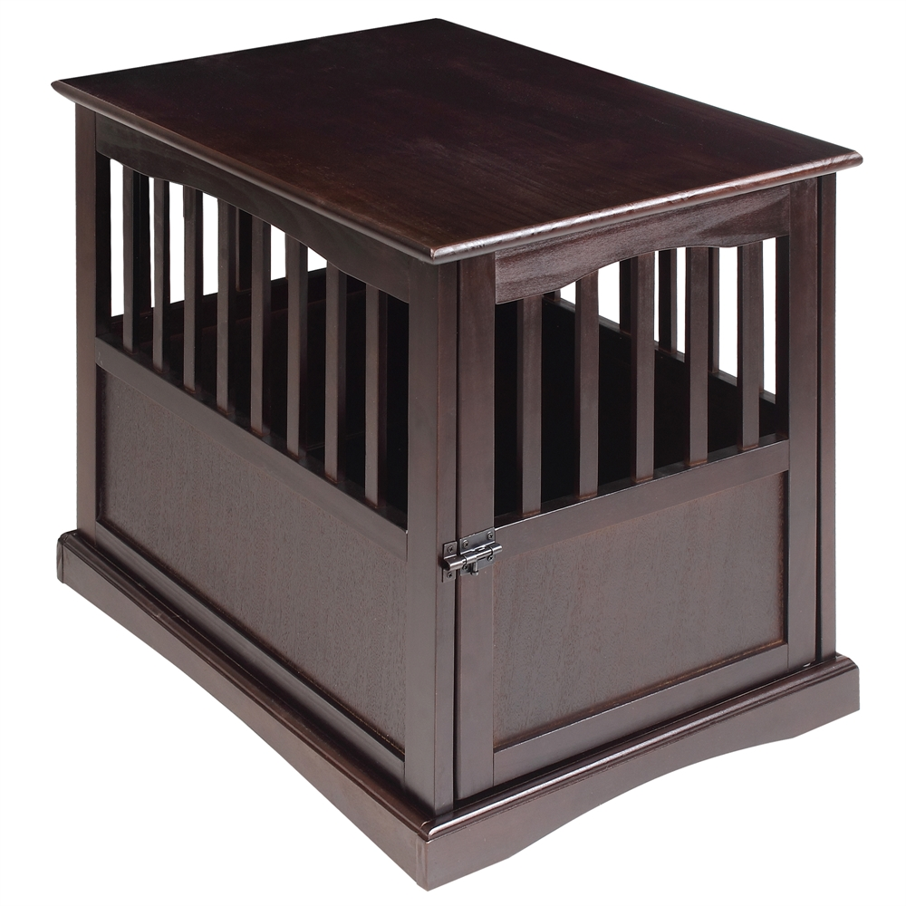 Pet Crate End Table - Espresso