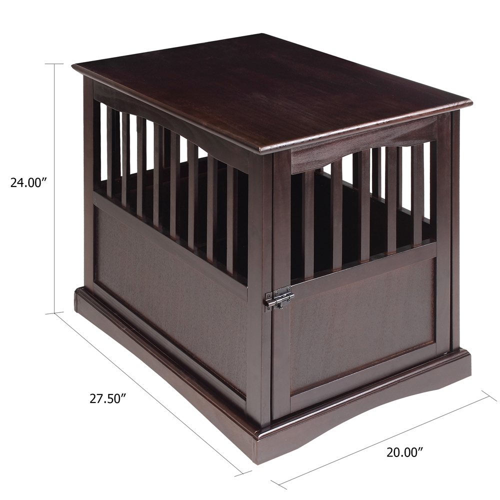 Pet Crate End Table - Espresso