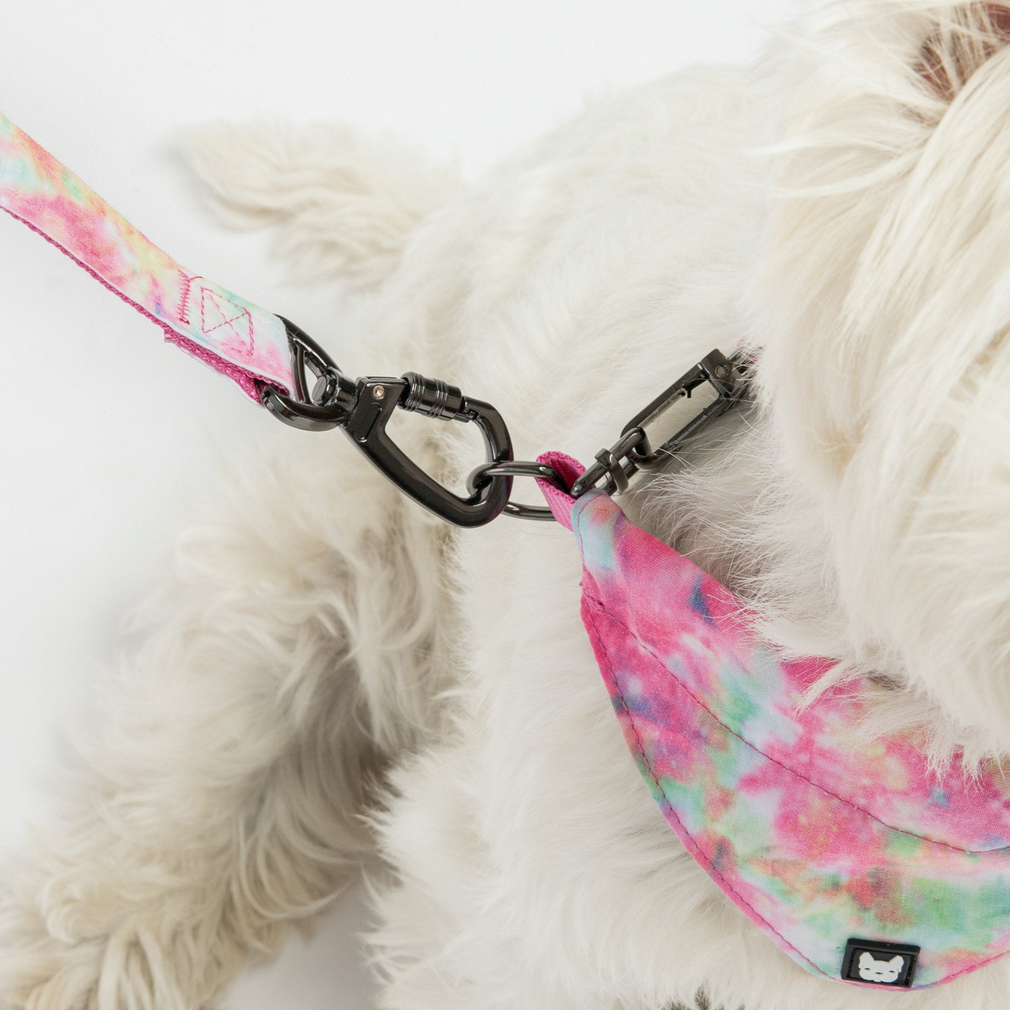 Poplin Dog Leash - Pink Tie Dye