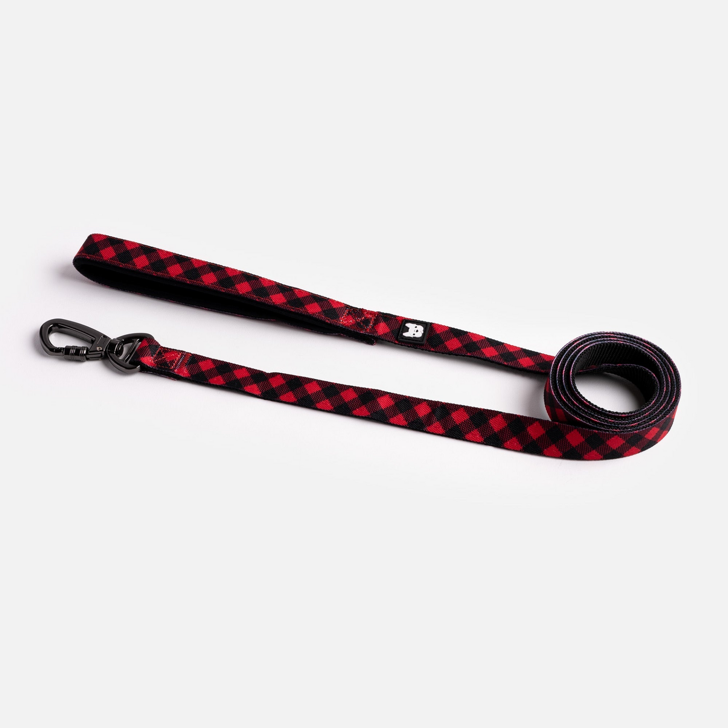 Poplin Dog Leash - Red Plaid